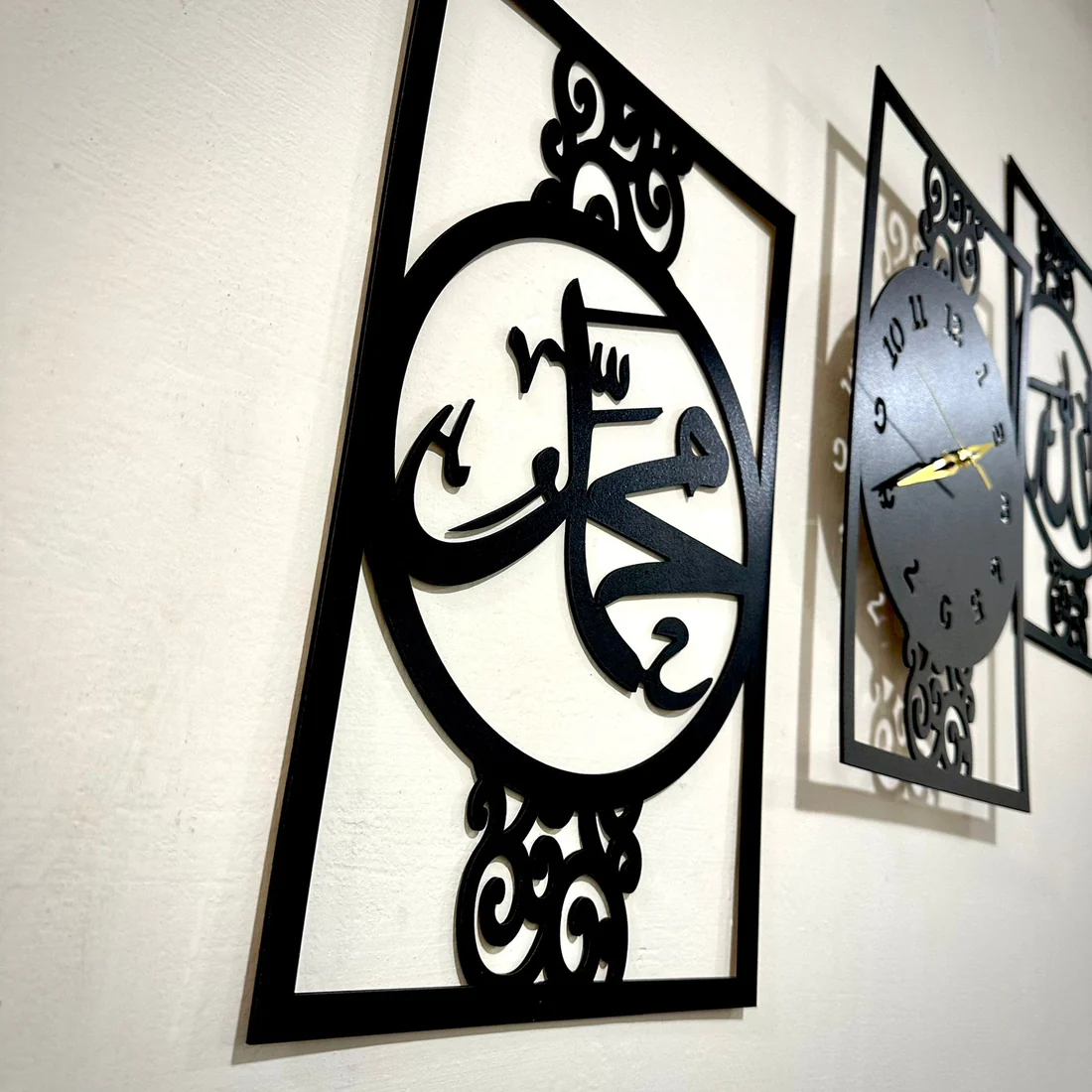 3d Wall Clock Allah Muhammad