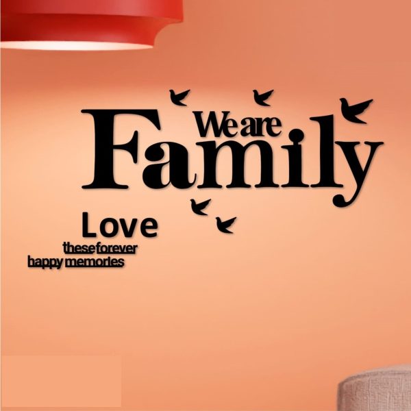 Home Decor We Are Family Wooden Wall Art Decor